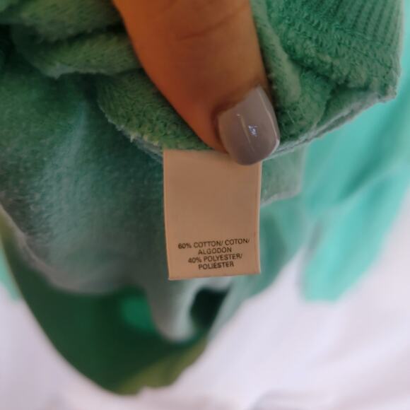 Victoria's Secret Mint Green Mock Neck Half Zip Angel Sweatshirt Size Small - Picture 9 of 11